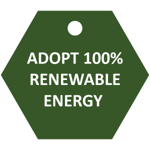 ADOPT 100% RENEWABLE ENERGY